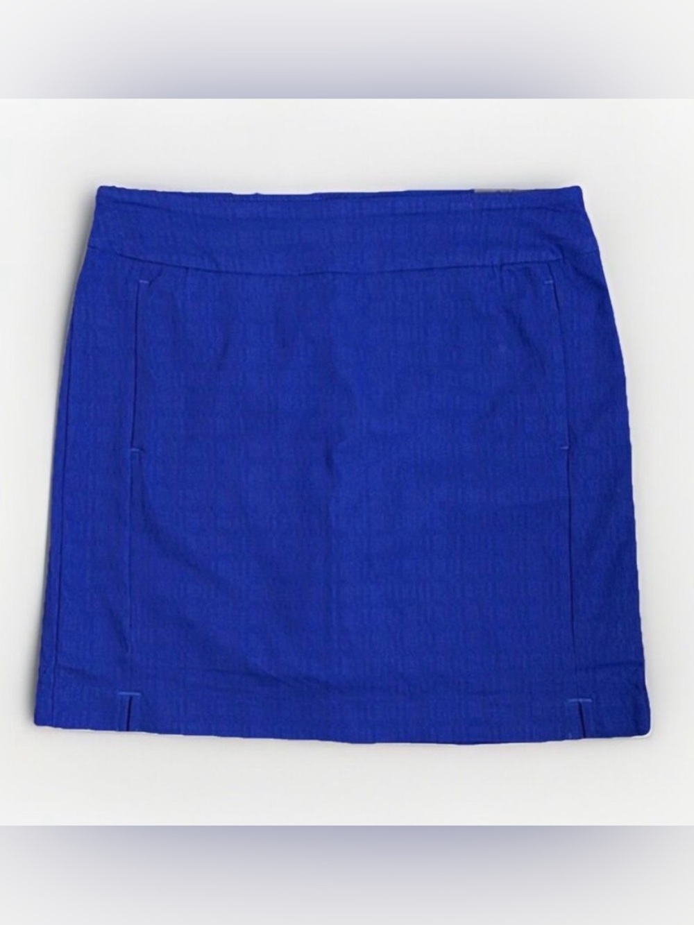 Counterparts Cobalt Blue Straight Skort Pockets Front Slits Size Small New